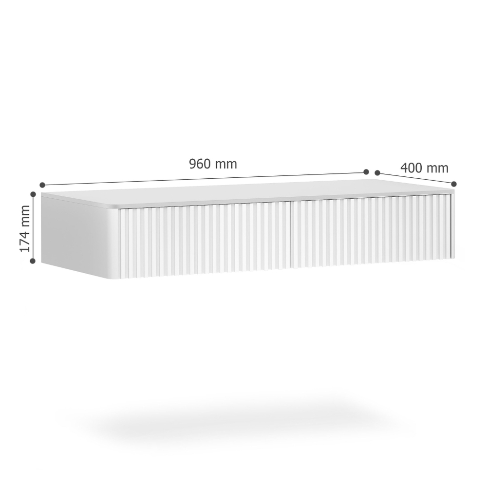 Подвесной туалетный столик консоль GROSS 6010 (RAL 9003)