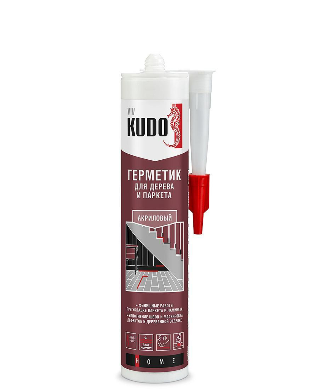 Герметик акриловый для дерева и паркета KUDO сосна 280 мл