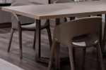 Стул Garda Decor обеденный экокожа бежевый 55*55*77 см