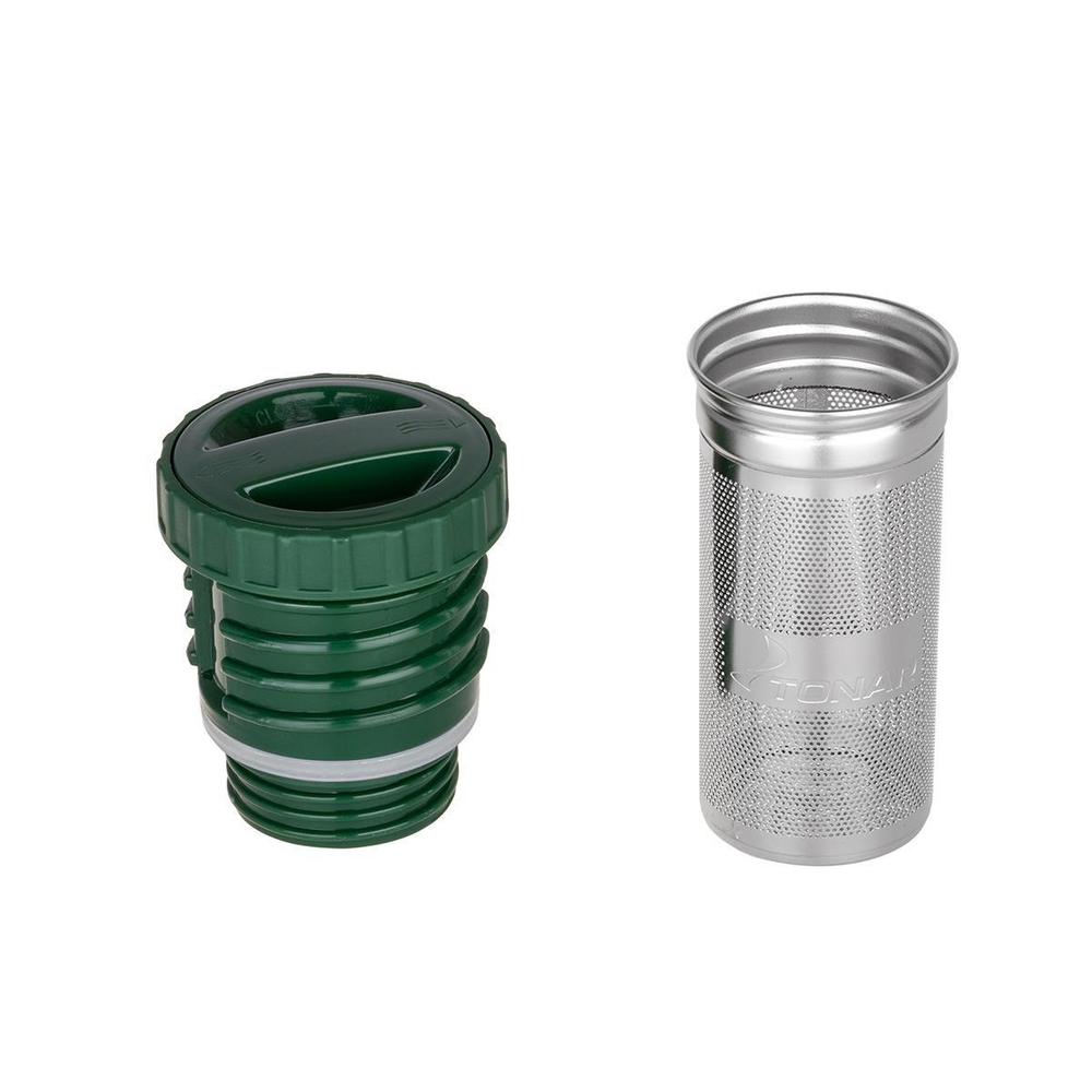 Термос Тонар 750ML (HS.TM-056-G) с ситечком, 2 крышки-кружки (Зеленый)