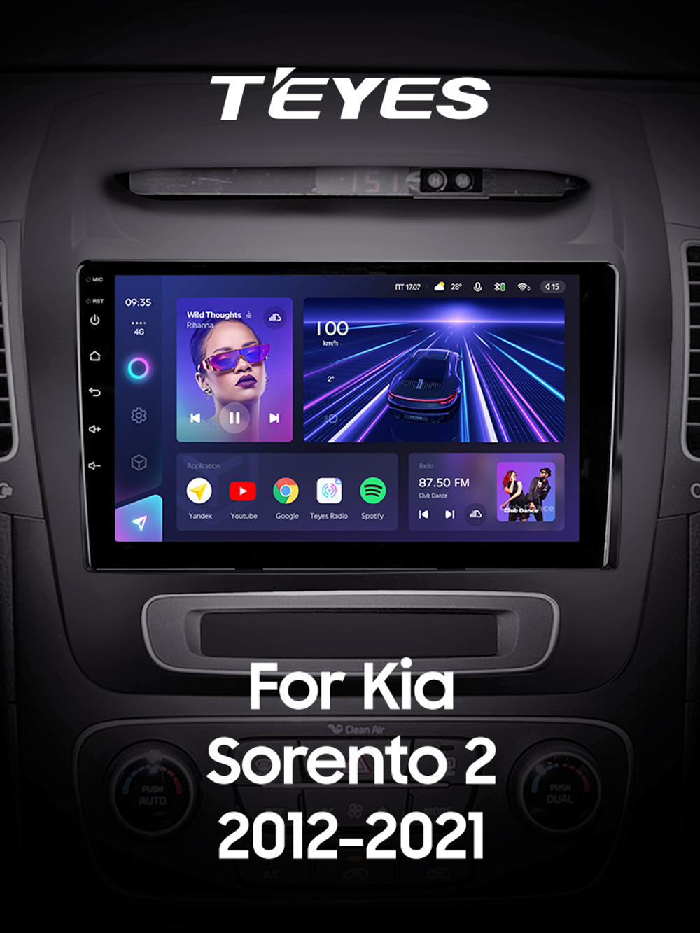 Teyes CC3 9"для KIA Sorento 2 2012-2022