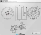 Чертёж мотора U11 KV120