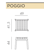 Комплект пластиковой мебели Nardi Folio Poggio, табак, бежевый