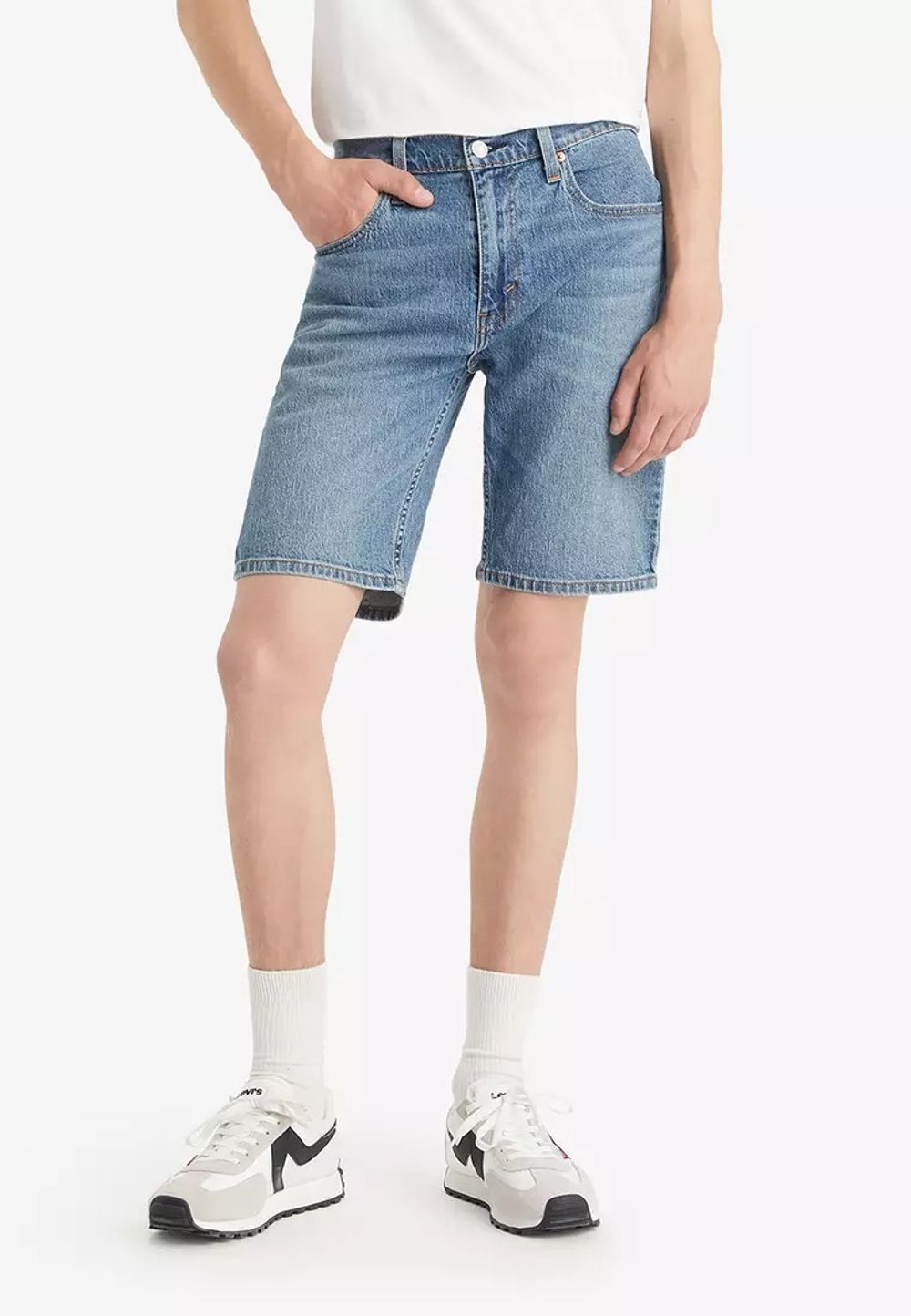 Шорты джинсовые мужские LEVI'S 405 STANDARD SHORTS DARK INDIGO - WORN IN