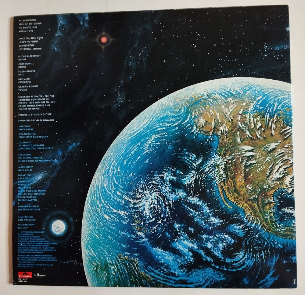 Винтажная виниловая пластинка LP Rainbow Down To Earth (USA 1979)