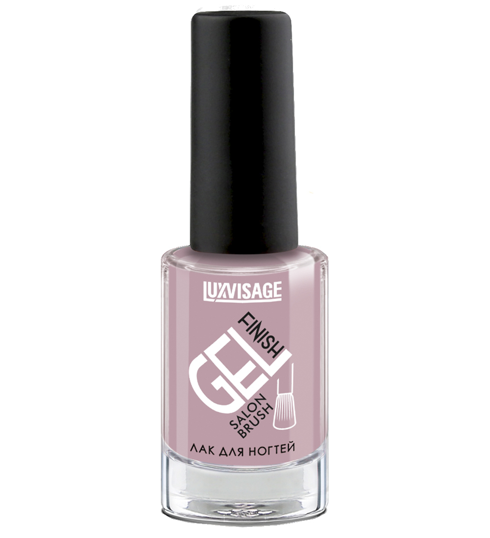 LuxVisage ЛАК для ногтей GEL finish тон 34 ЛИЛОВЫЙ ШИФОН 9мл