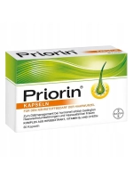 Витамины для роста волос Priorin Bayer, 30 капсул (Германия)