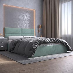 Двуспальная кровать с подъемным механизмом Квадро, 160х190