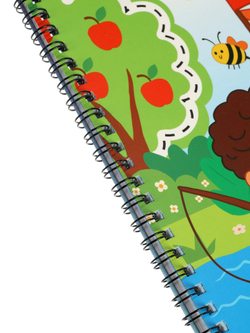 Книга с маркером «Многоразовая развивающая тетрадь для детей 5-6 лет», 44 стр.