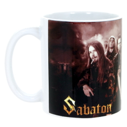 Кружка Sabaton группа в камуфляжных костюмах (380)
