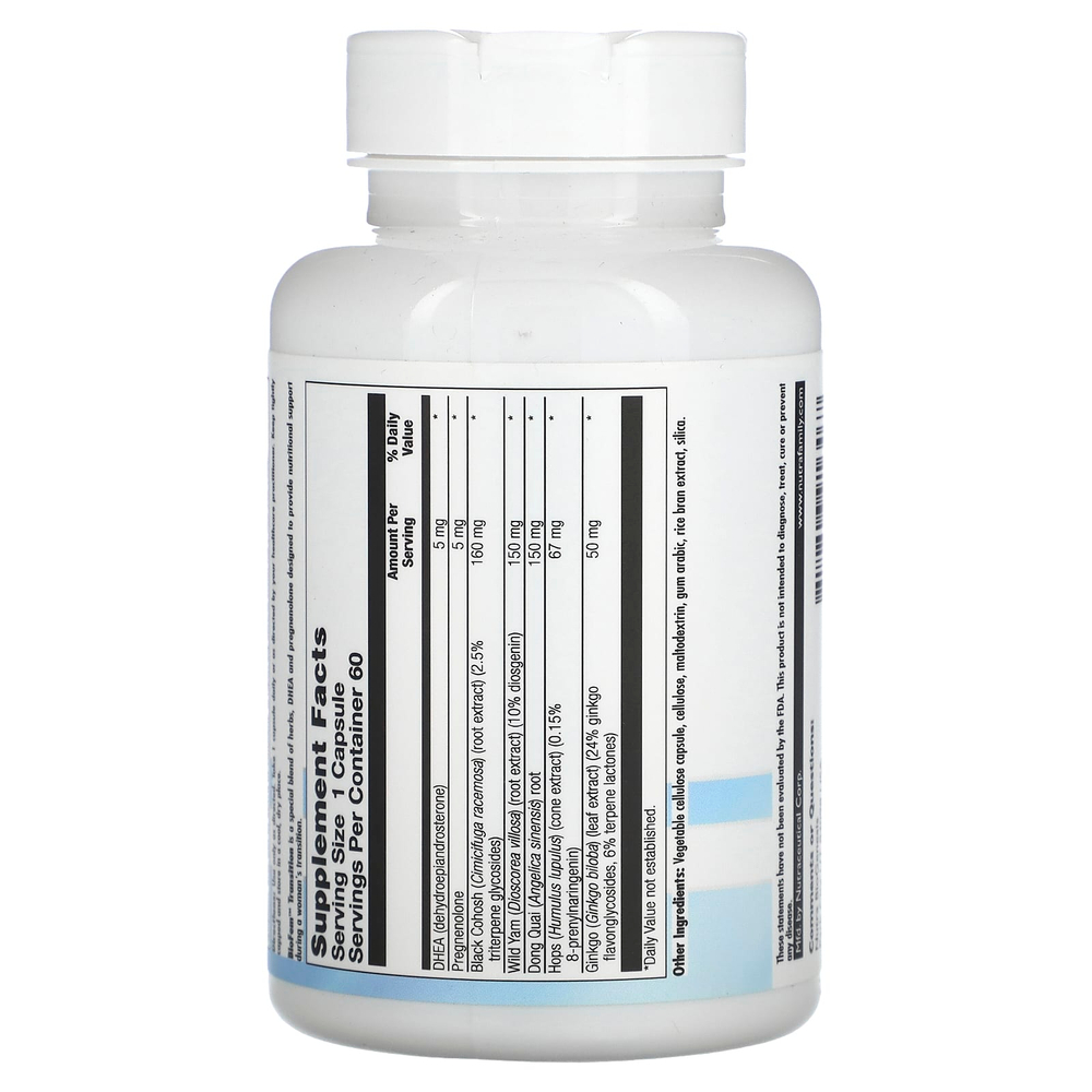 Nutra BioGenesis, BioFem Transition, 60 капсул