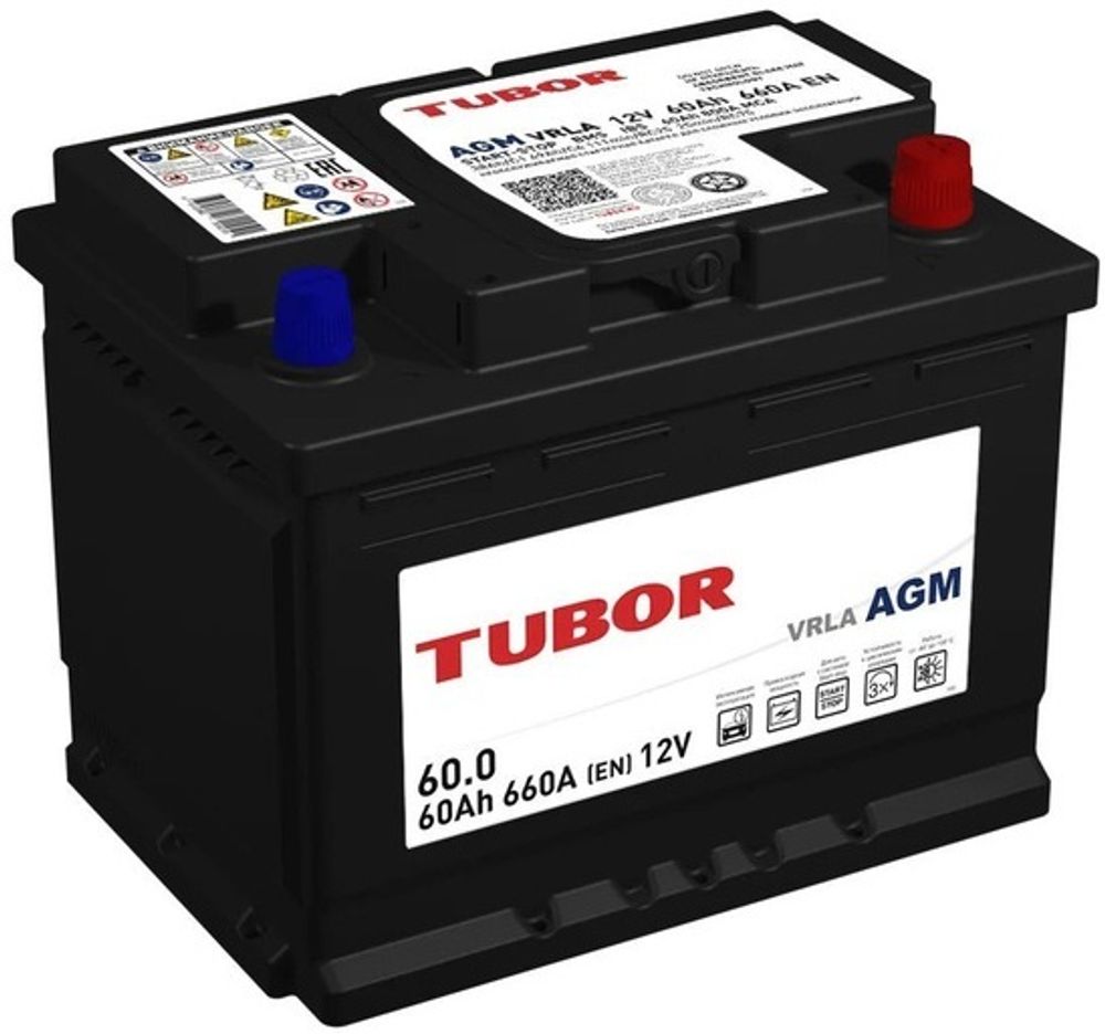 TUBOR AGM 6CT- 60 аккумулятор TUBOR AGM 6CT- 60 аккумулятор