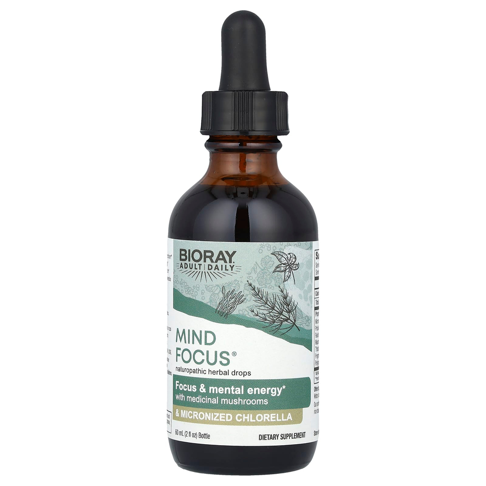 Bioray, Mind Focus®, без спирта, 60 мл (2 жидк. унции)