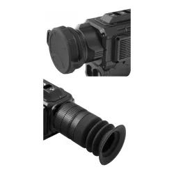 Тепловизионный прицел CONOTECH Polaris-635RL (дальномер, крепление Weaver) - крупный план объектива и наглазника