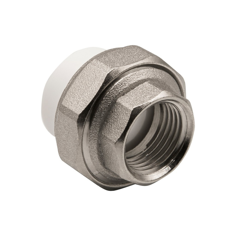 Муфта комб. разъемная, вн 20х1/2" EVER® БЕЛЫЙ штрихкод (Россия)