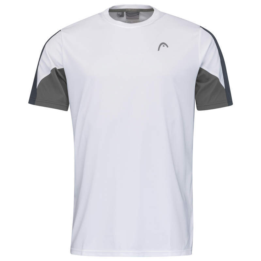 Футболка для мальчика теннисная Head Club 22 Tech T-Shirt Boys - white/navy