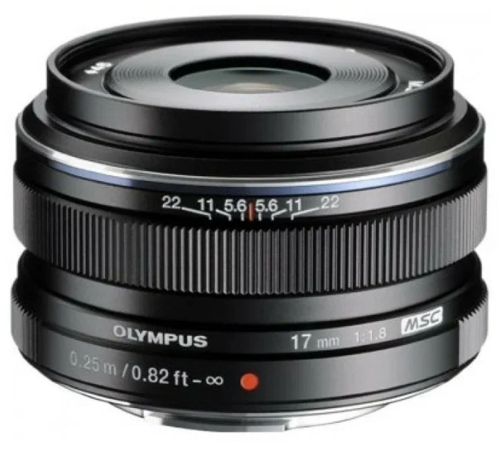 Olympus 17mm f/1.8, черный