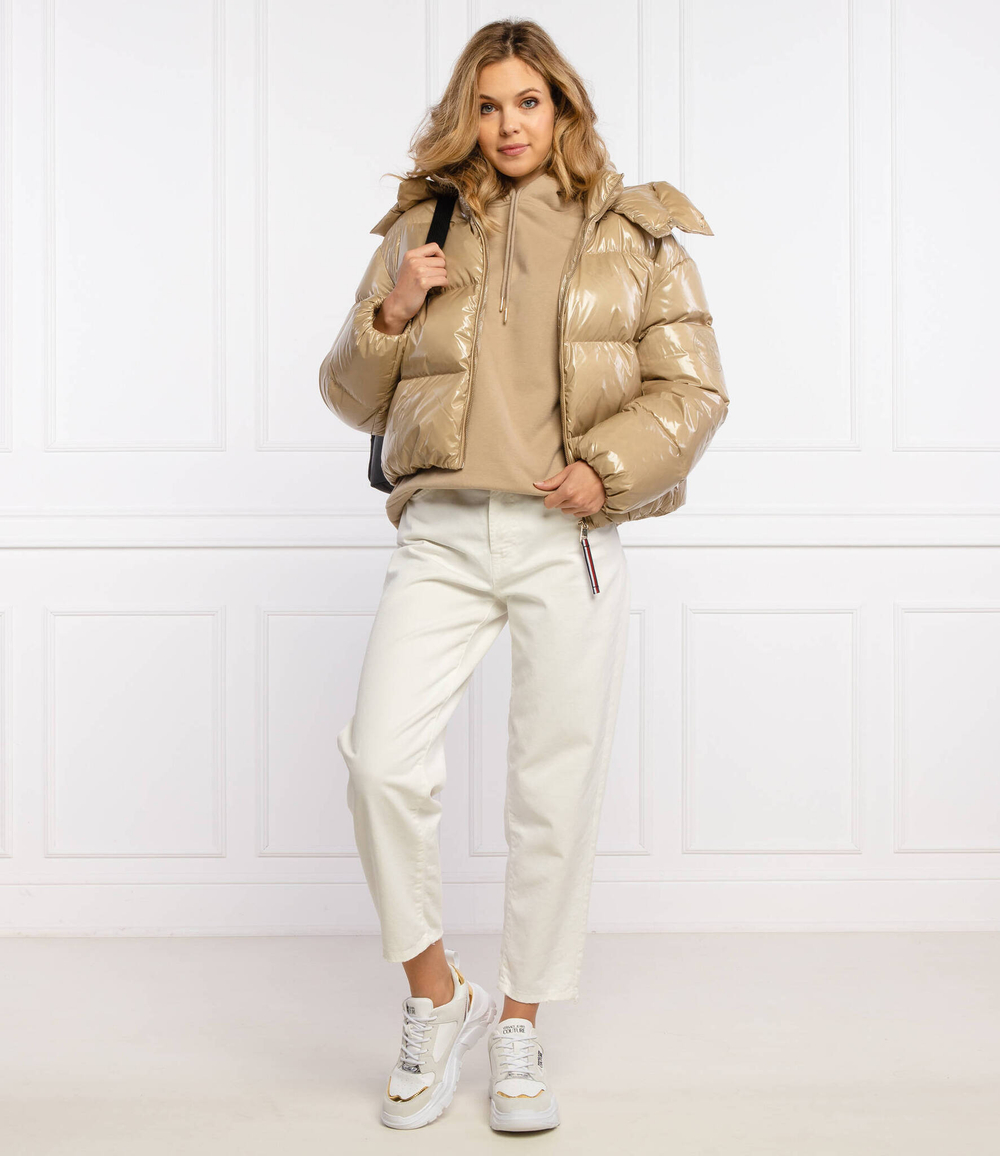 пуховая куртка glossy down Tommy Hilfiger - бежевый(WW0WW32803)