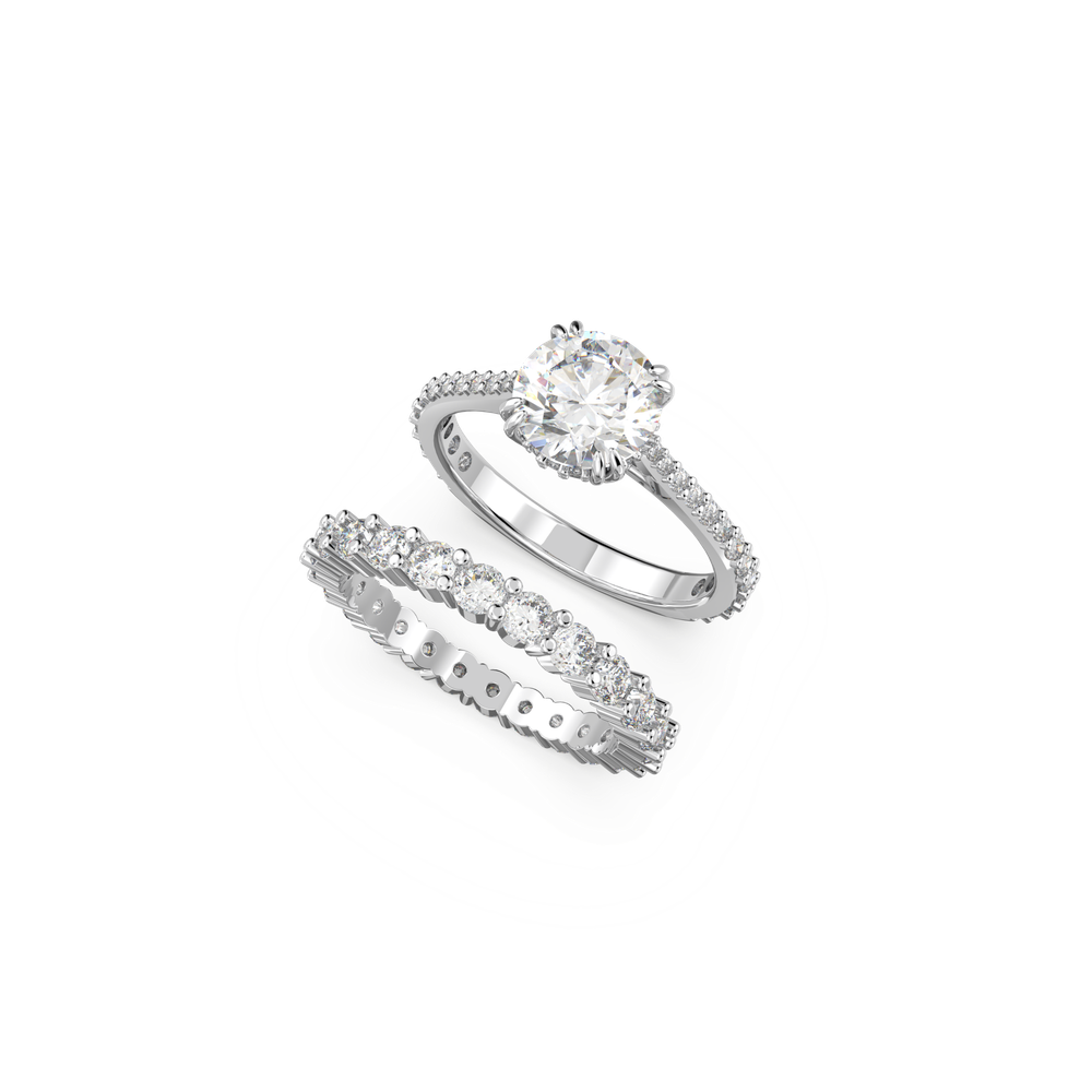 CONSTELLA:SET RINGS WHI/RHS 50