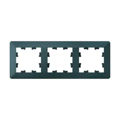 Рамка пластиковая на 3 поста Systeme Electric AtlasDesign Air Изумруд ATN220803