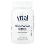 Vital Nutrients, Экстракт черного кохоша, 250 мг, 60 веганских капсул