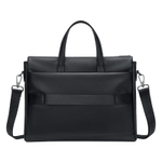 POLO Synthetic Leather Crossbody Bag Briefcase Large Men"s Black/Gray