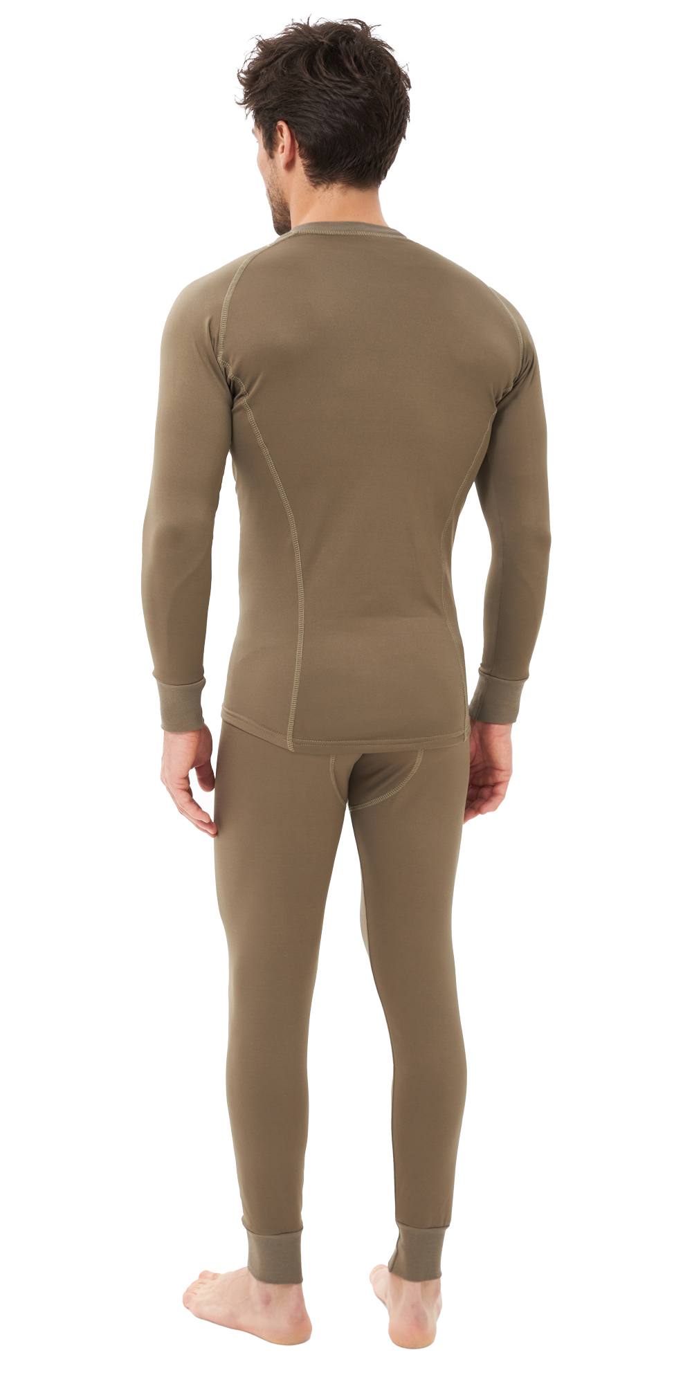 Термобельё в комплекте (фуфайка, кальсоны) EcoDry RealMan хаки (В КОРОБКЕ)