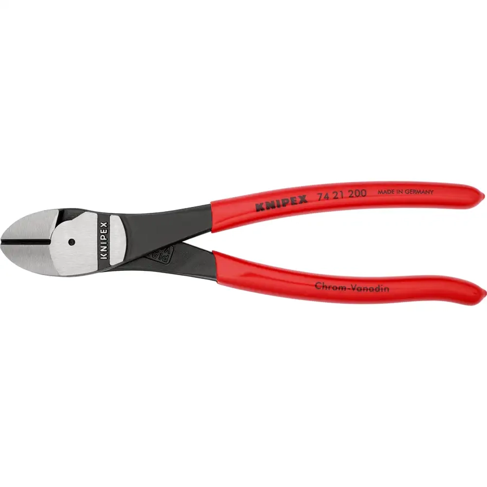 Кусачки боковые особой мощности черненые 200 мм Knipex 74 21 200 SB