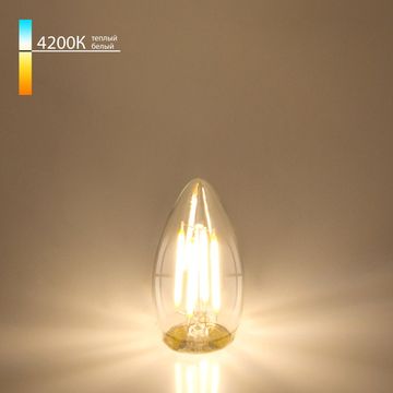 Лампа светодиодная BLE2706 Свеча CW35 9W 4200K E27 прозрачный Elektrostandard