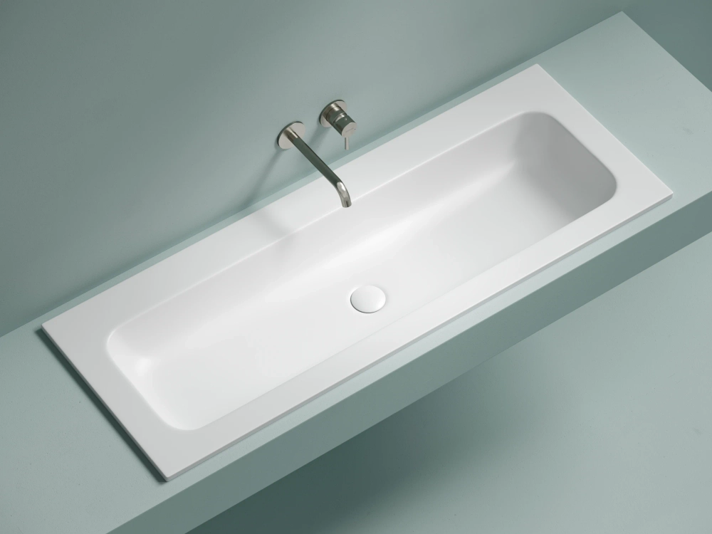 Раковина накладная Ceramicanova Грация (Grace) прямоугольная, без отверстия под смеситель 1210x457x137 мм, цвет белый матовый, CN7016MWwx