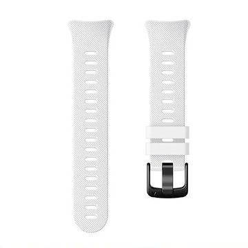 Ремешок для Garmin Forerunner 45 / Garmin SWIM 2 силиконовый (Белый)