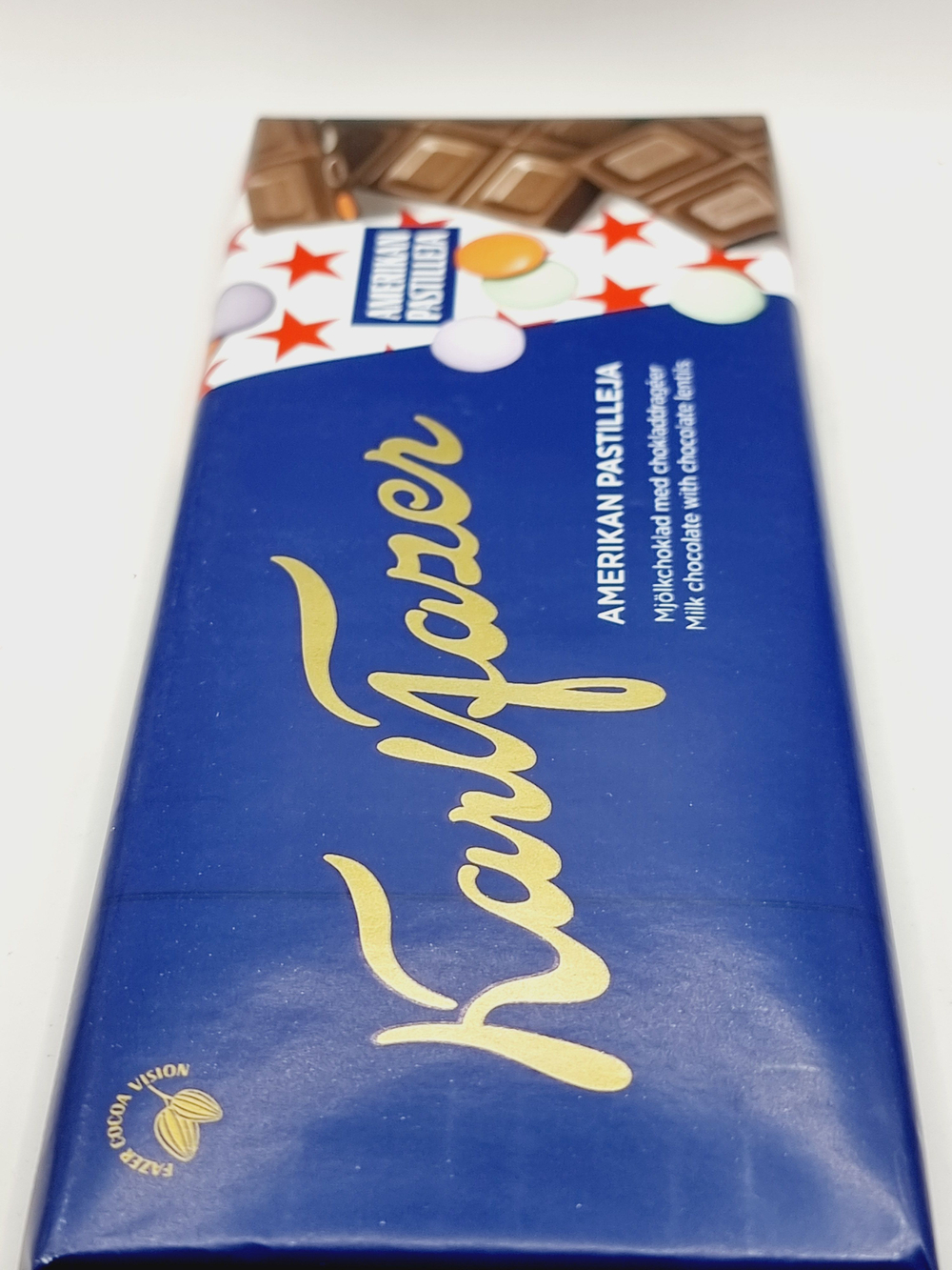 Karl Fazer шоколад молочный - American lentils 180 г (из Финляндии)