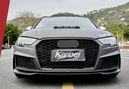 Карбоновый бампер для AUDI A3 S3 8V SEDAN 2017 - 2019 Ауди
