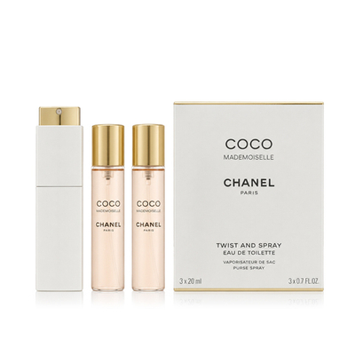 Chanel Coco Mademoiselle EDT refillable 20 ml + EDT refill 2 x 20 ml W 60 ml