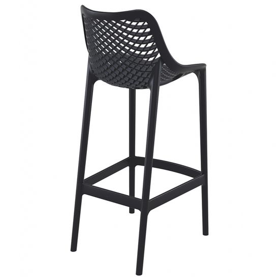 Стул пластиковый барный Air Bar 75 цвет черный