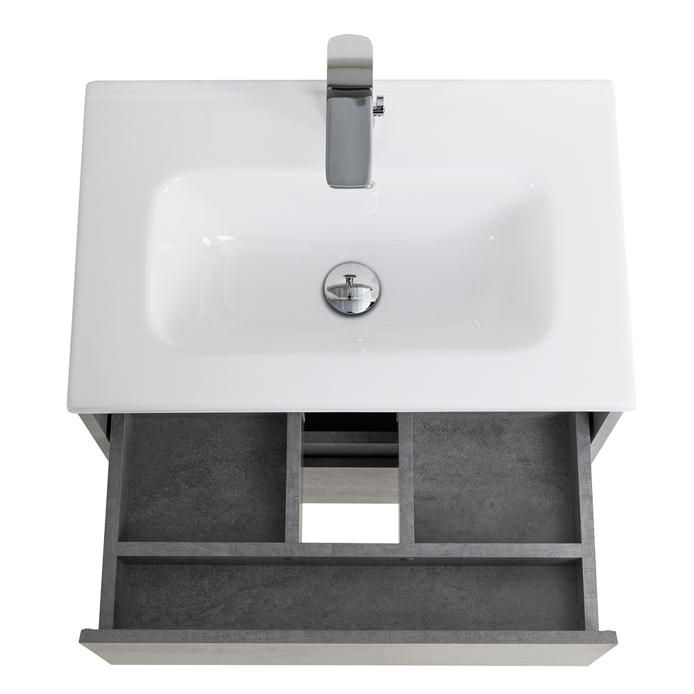 Тумба подвесная с раковиной BelBagno KRAFT 39-700/390-2C-SO-CG