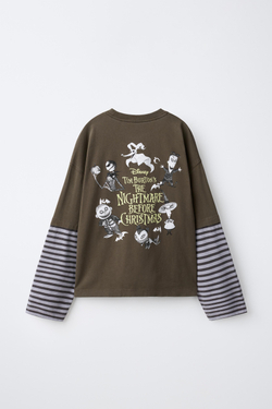 ZARA ЛОНГСЛИВ THE NIGHTMARE BEFORE CHRISTMAS © DISNEY, АНТРАЦИТОВО-СЕРЫЙ