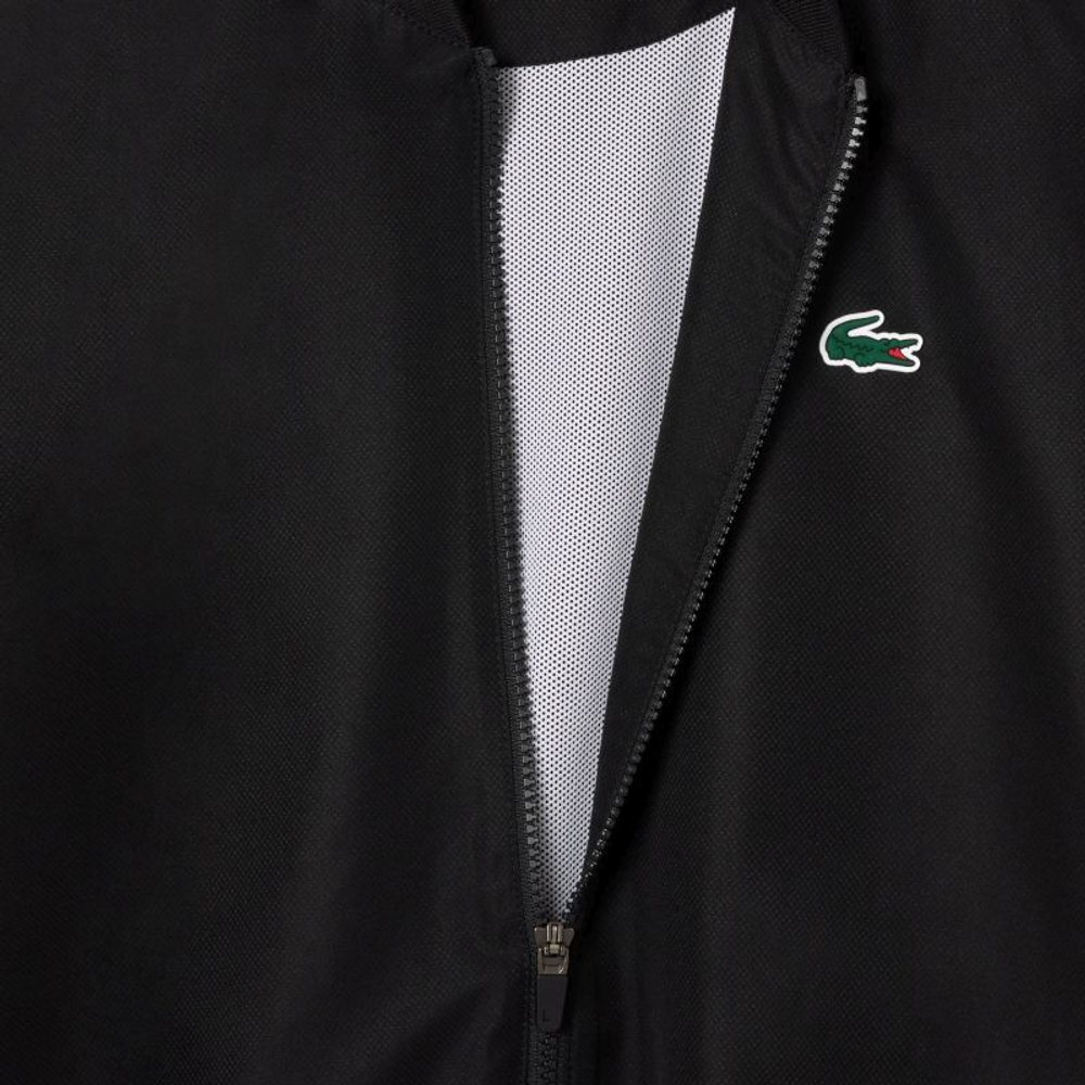 Мужской теннисный костюм Lacoste Colourblock Tennis Sportsuit - black/white