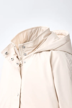 ZARA ПРОРЕЗИНЕННЫЙ ДОЖДЕВИК WATER RESISTANT, ЭКРЮ
