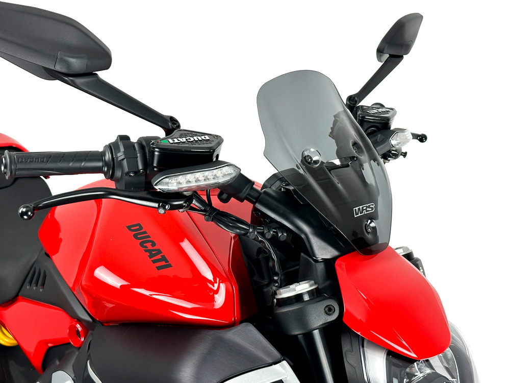 WRS Ветрове стекло Sport Ducati Diavel V4 сильно затемненное DU030FS