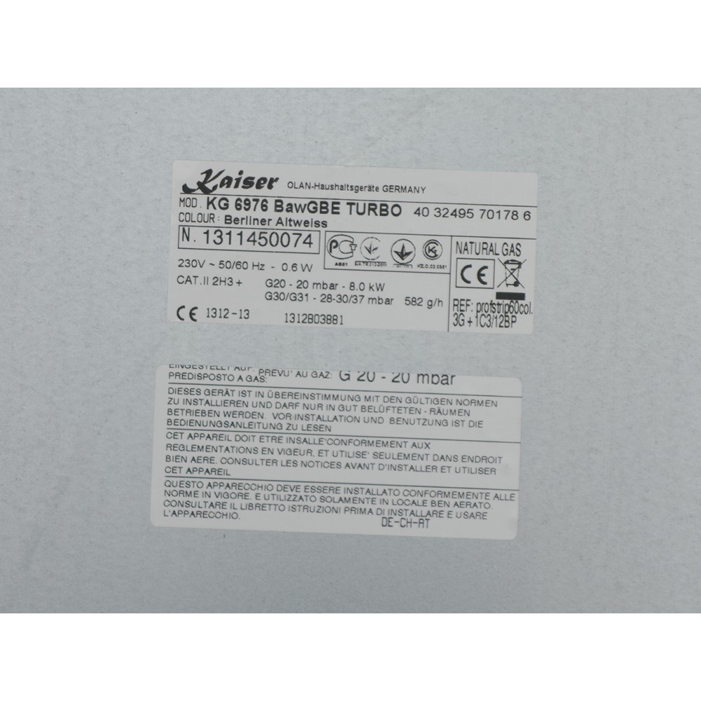 Газовая варочная поверхность Kaiser KG 6976 BawGBE Turbo