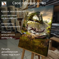 Картина интерьерная karTTina "Resident Evil 4", 50х70см 1шт.