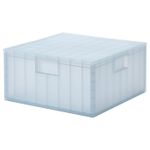 Контейнер с крышкой IKEA PANSARTAX (ПАНСАРТАКС ), Серо-голубой, 33х33х16,5 см