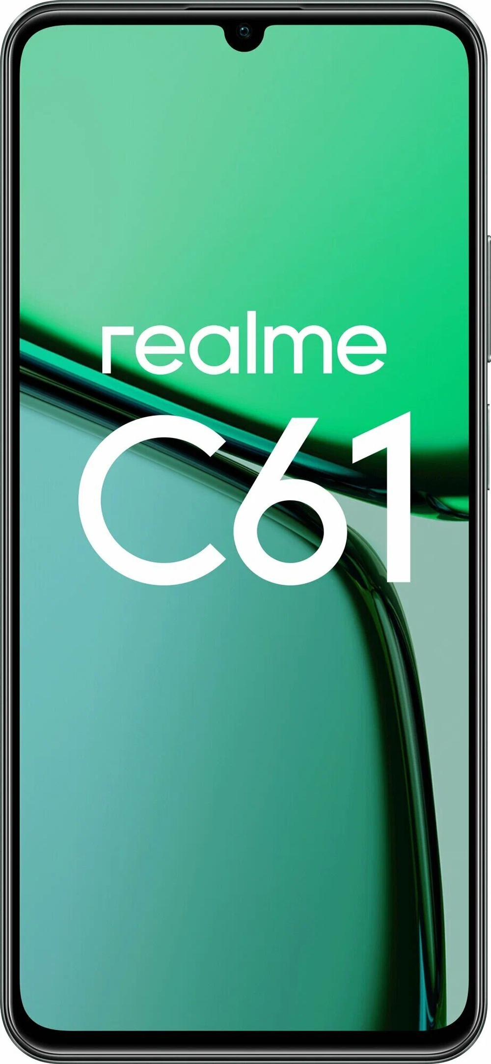 Смартфон realme C61 6/128 ГБ, Dual nano SIM, Ростест, темно-зеленый