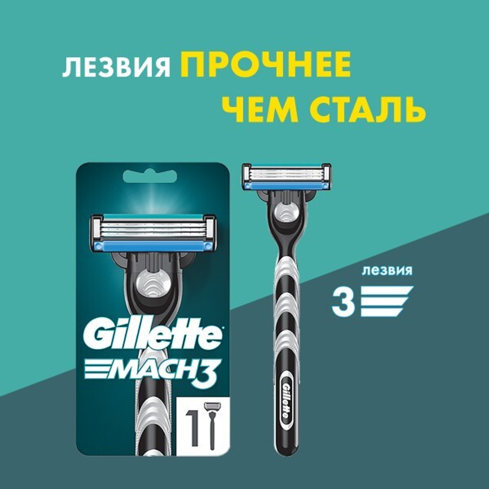 Станок д/бритья "Gillette MACH-3"  (1касс)