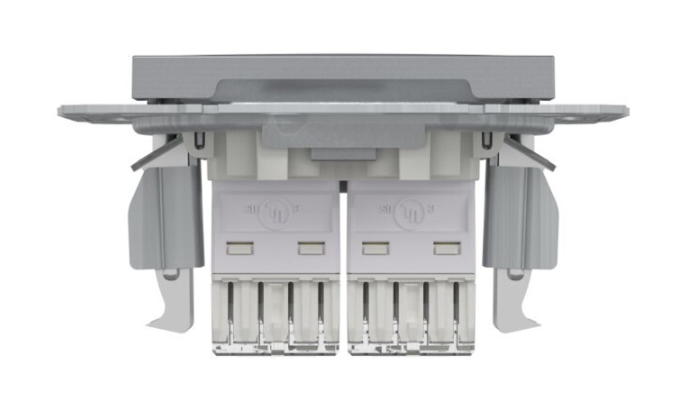 РОЗЕТКА КОМП С/У 2-ГНЕЗДА RJ45 CAT5E МЕХ СТАЛЬ ASFORA /SCHNEIDER/