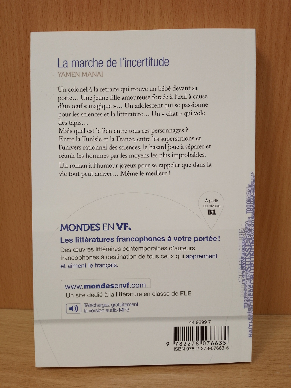 Mondes en VF - La marche de l'incertitude - Niv. B1 - Livre 