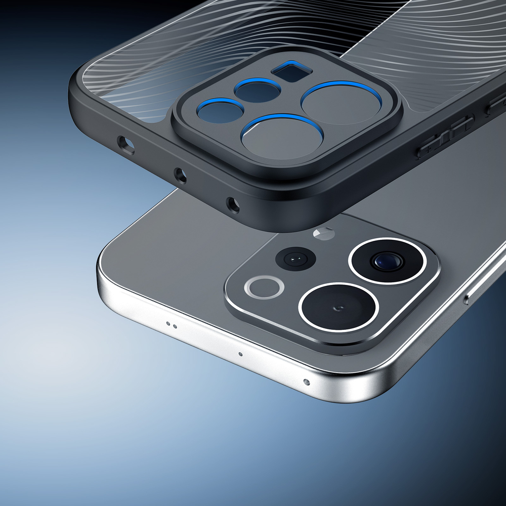 Чехол прозрачный с черными рамками для Vivo V70, V70 Elite и S50, серия Aimo Series Case от Dux Ducis