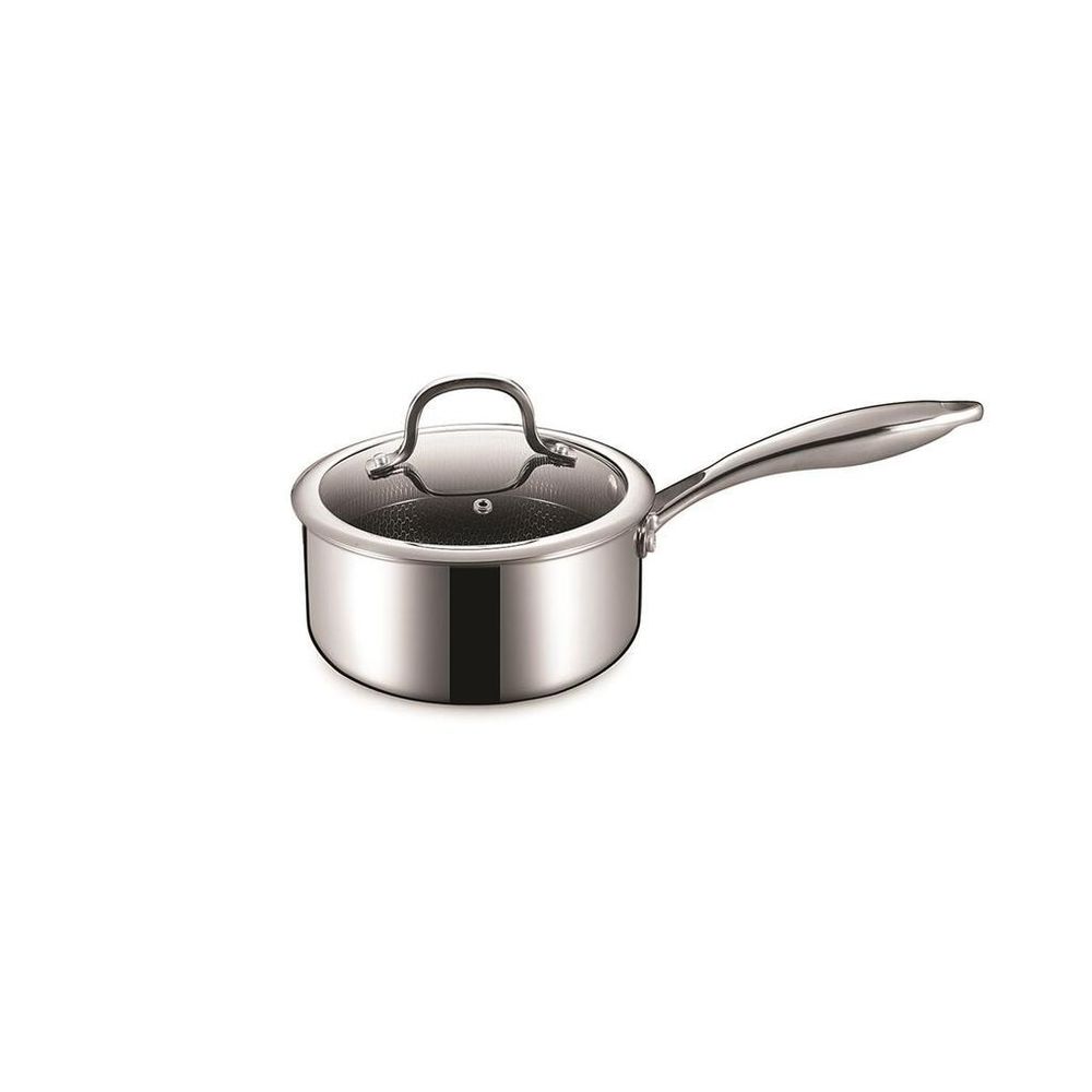 Сотейник 2,7 л с крышкой 20/18,5*14,5 см New Kitchen Honeycombs нерж. с антиприг. покр. ИНДУКЦИЯ