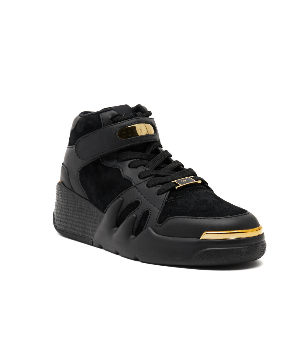 Кожаные кроссовки Giuseppe Zanotti - черный(RW20032)